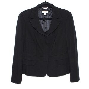 Talbots Italian Fabric Trapunto Stitch Cropped Blazer